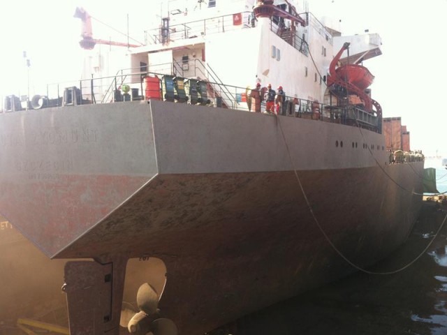 Drydocking and Repairs of 14000 DWT Bulk Carrier in Turkey